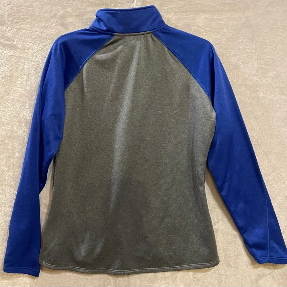 Kentucky Wildcats Shirt Youth Large Gray Blue 1/4 Zip Long Sleeve Fleece Lining